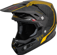 FLY RACING FORMULA CARBON TRACER HELMET GOLD/BLACK and HI-VIZ/BLACK