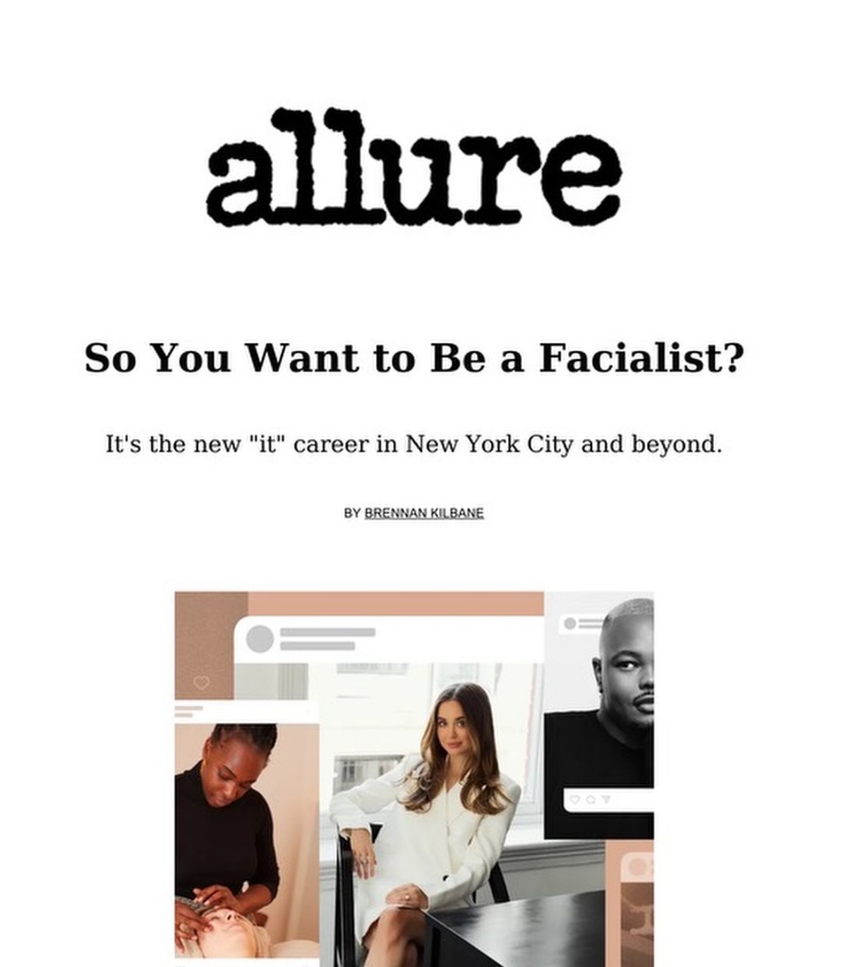 Elizabeth featured in Allure