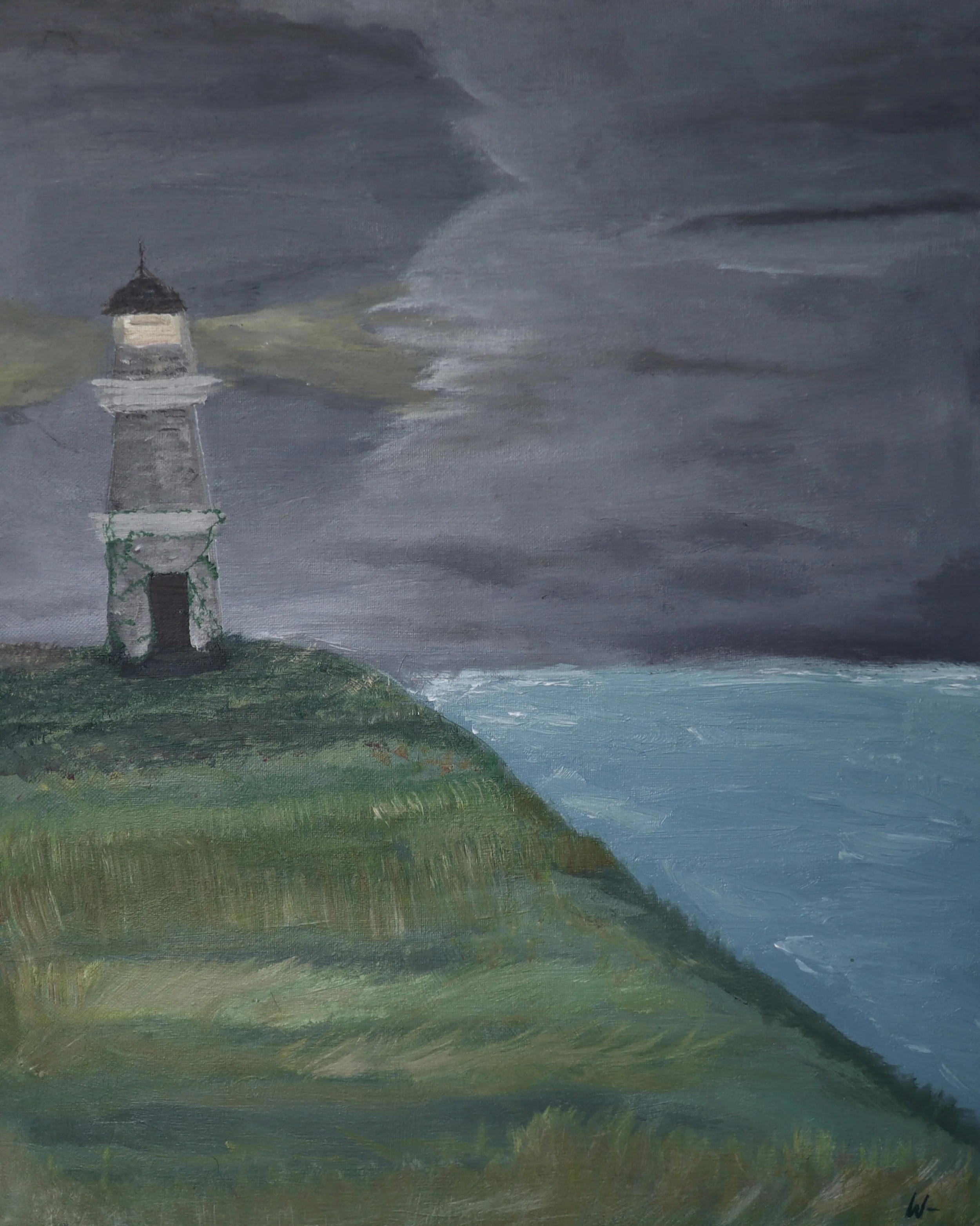"light house"
acrylic on canvas - 
16" x 20" (41 x 51 cm)
2026