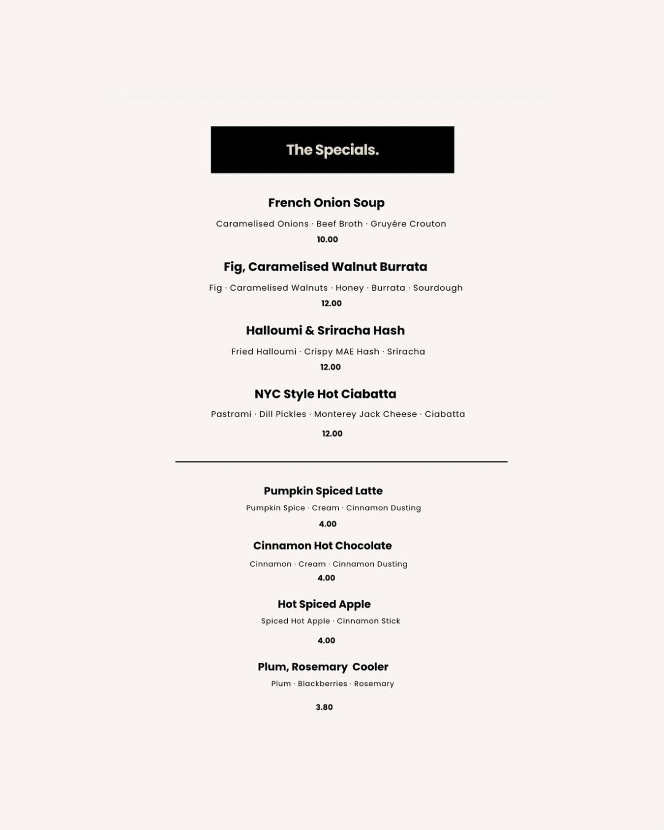 This fortnights autumn specials 🤎

What would you pick?