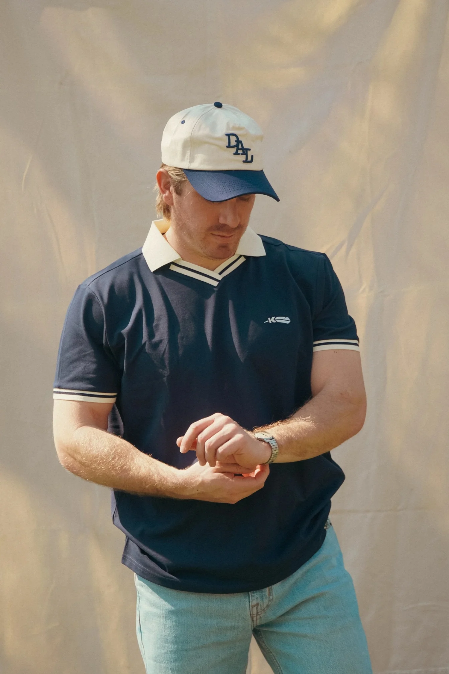 Kingfisher Golf Kit Polo — on model