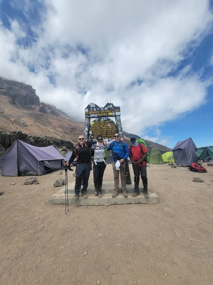 Rugged Luxury Hikers at Camp
