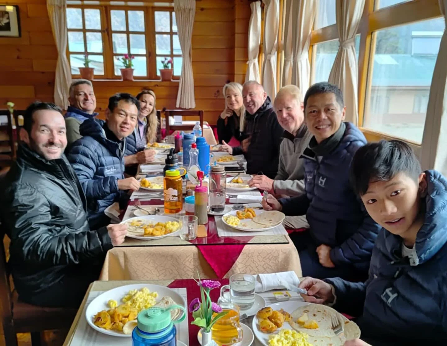 Scenes from the trek. Our 2nd Rugged Luxury Expeditions team arrived back in Kathmandu and, after a city tour, massages and a 15 course Nepali set menu, they are on their way home. A huge THANK YOU to the team for joining us for this incredible adven