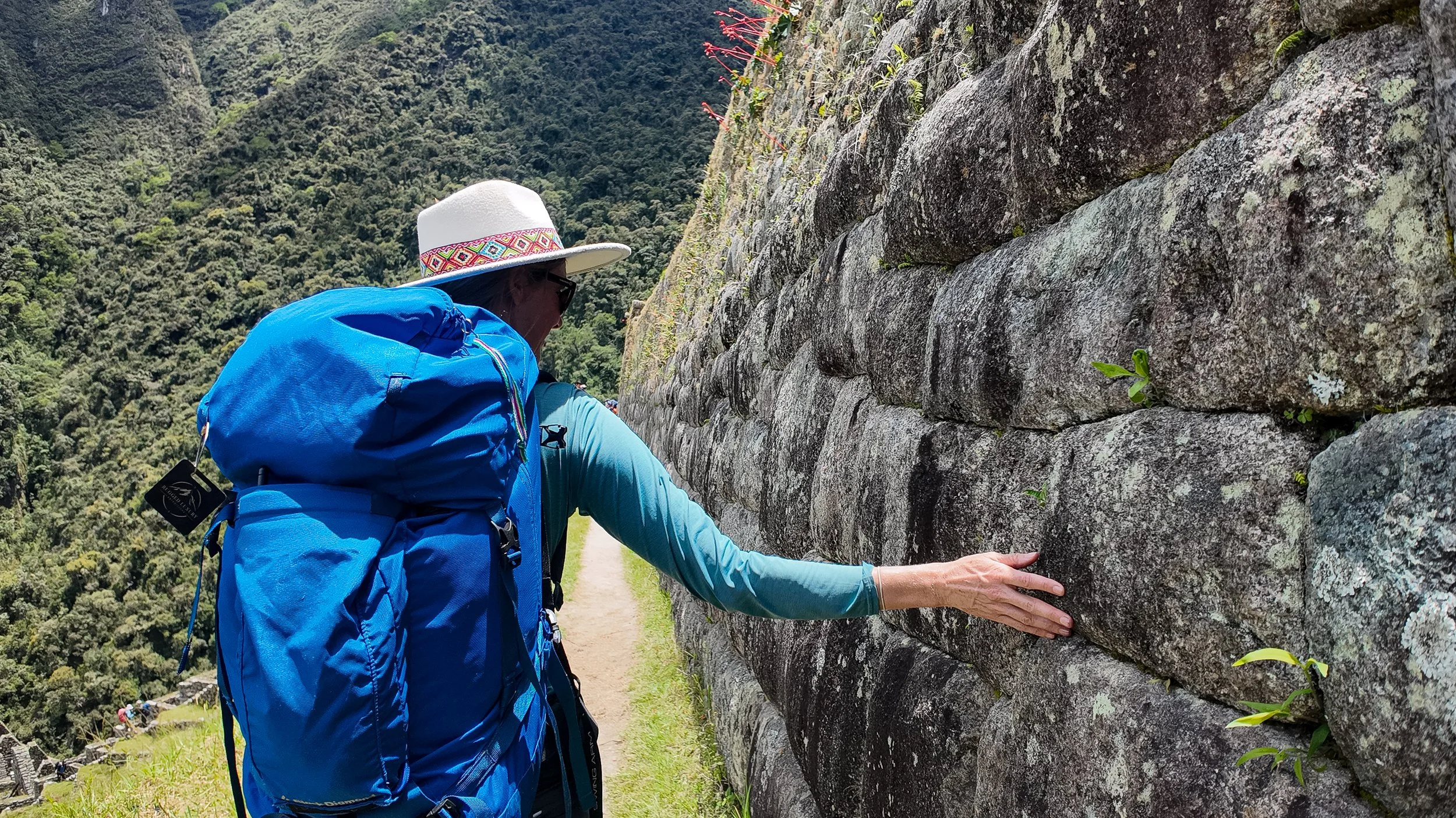 Trekkers Arrive at Machu Picchu via the Inca Trail
