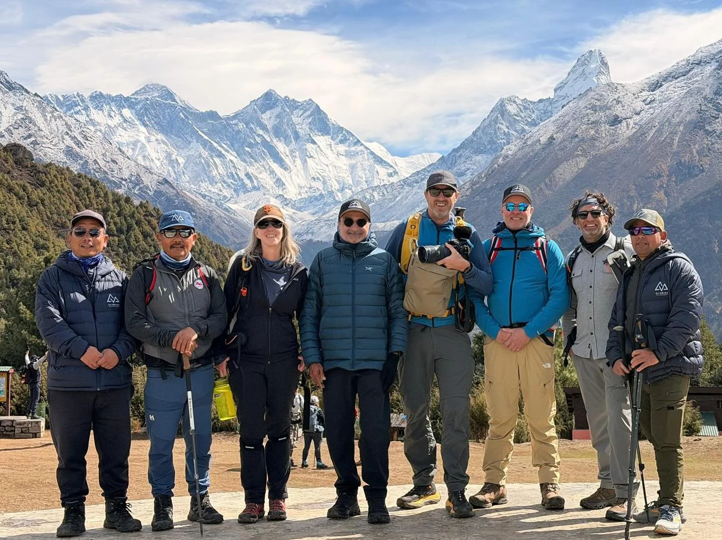 Our second RLE Everest base camp trekking team is now making their way up the Khumbu valley. Today they were treated to views of Everest, Lhotse and Ama Dablam with fresh snow. #ruggedluxuryexpeditions 📸 @inciteimages