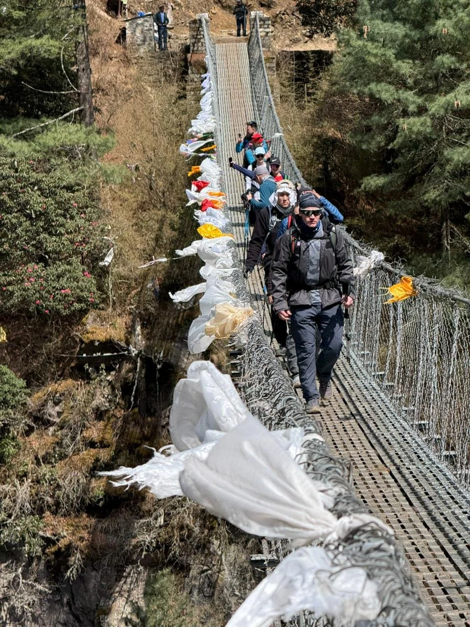 From the Glacier to the Valley: Teams at Base Camp and on the Trek