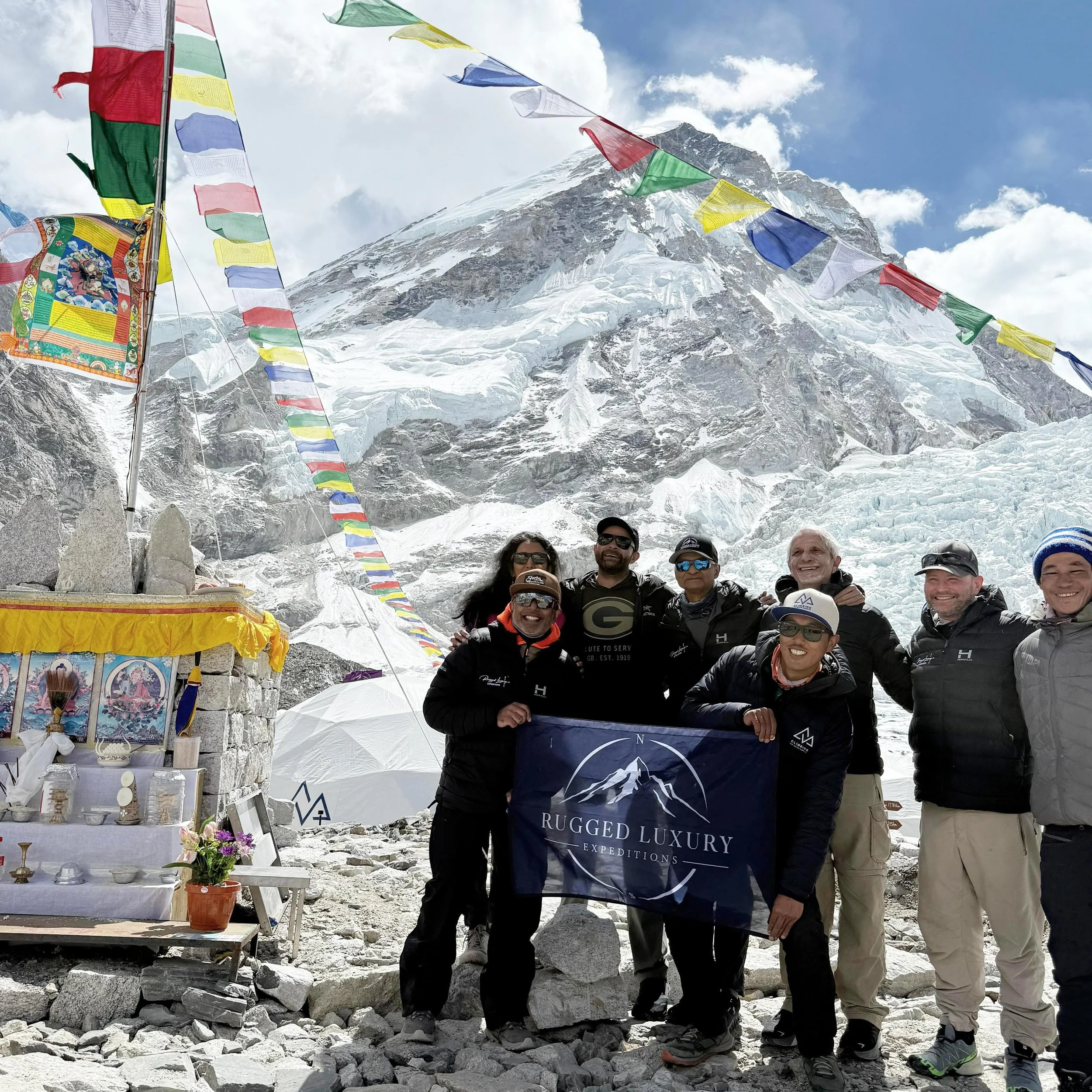 There&rsquo;s nothing like the feeling of reaching Everest base camp after a thrilling and challenging trek through the mighty Khumbu Valley. 📸 Fred Aldredge