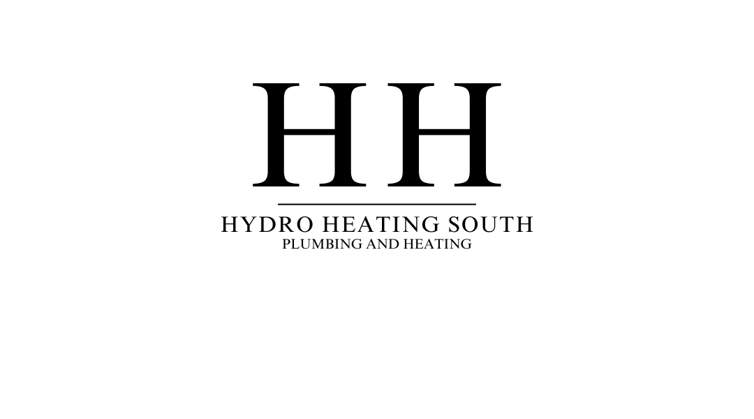 Logo with large black initials 'H H' and text below reading 'Hydro Heating South Plumbing and Heating'.