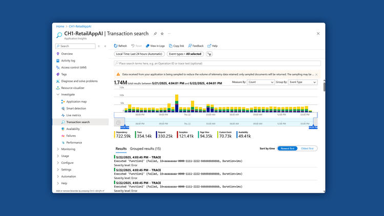 Azure End to End Transactions — DAVE ADAMS DESIGN