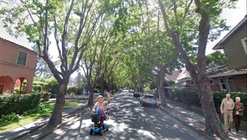 ***Senior on mobility scooter, Brown Court AI.png