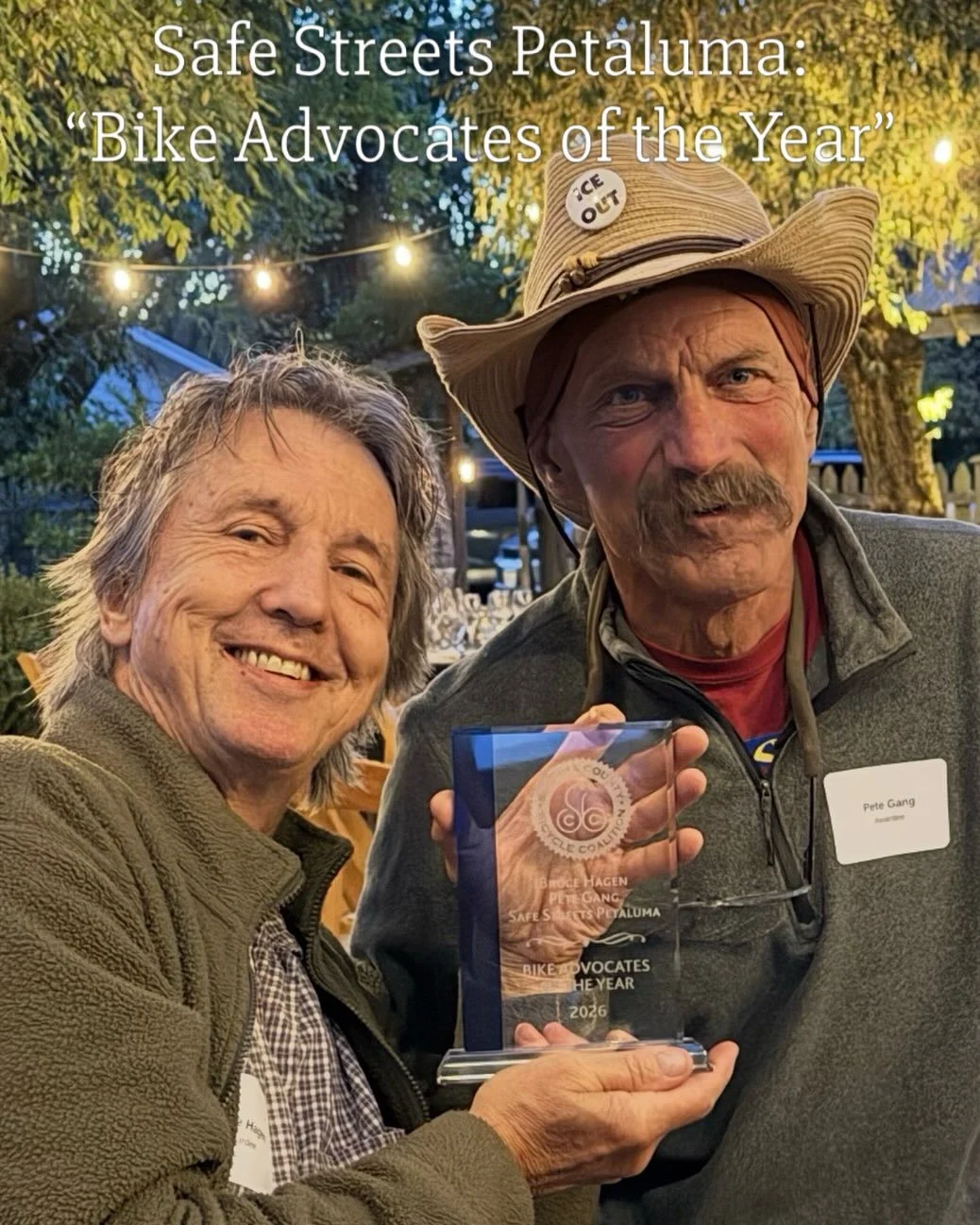thank you to @bikesonoma and to @safe_streets_petaluma  supporters in our amazing hometown