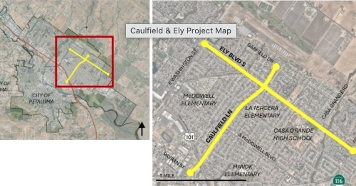 Caulfield-Ely map