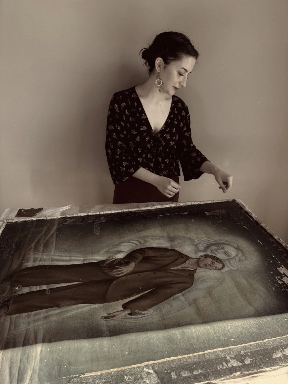 Anna Pineda, docente alla Mirabile Fucina. Corsi di disegno e pittura per bambini