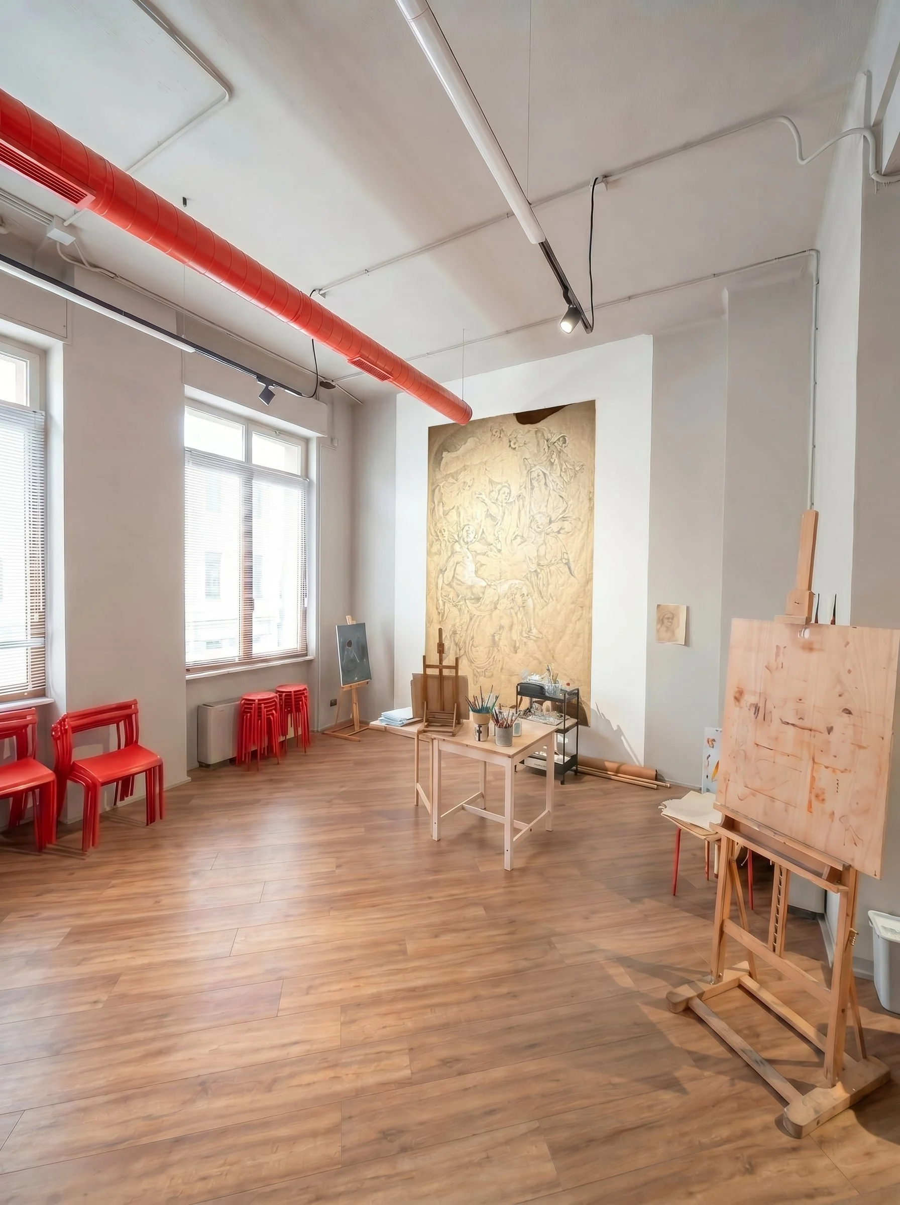 La Mirabile Fucina. Muro Opere collettive.jpg