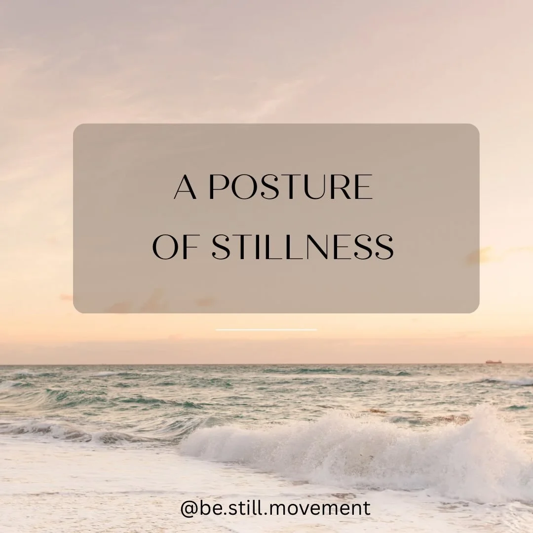 🤍 Pause to Be Still 

&bull; Sit in a rested posture, seated with a tall spine

&bull; Soften &amp; release your shoulders

&bull; Gently rest your hands, palms upward

&bull; Breathe, take a deep inhale, filling your lungs with air

&bull; Breathe,