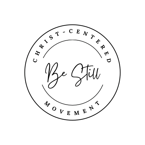 Black circular logo with text and design inside