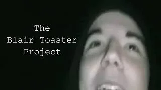 Close-up of a person's face with text saying 'The Blair Toaster Project' in the top left corner.
