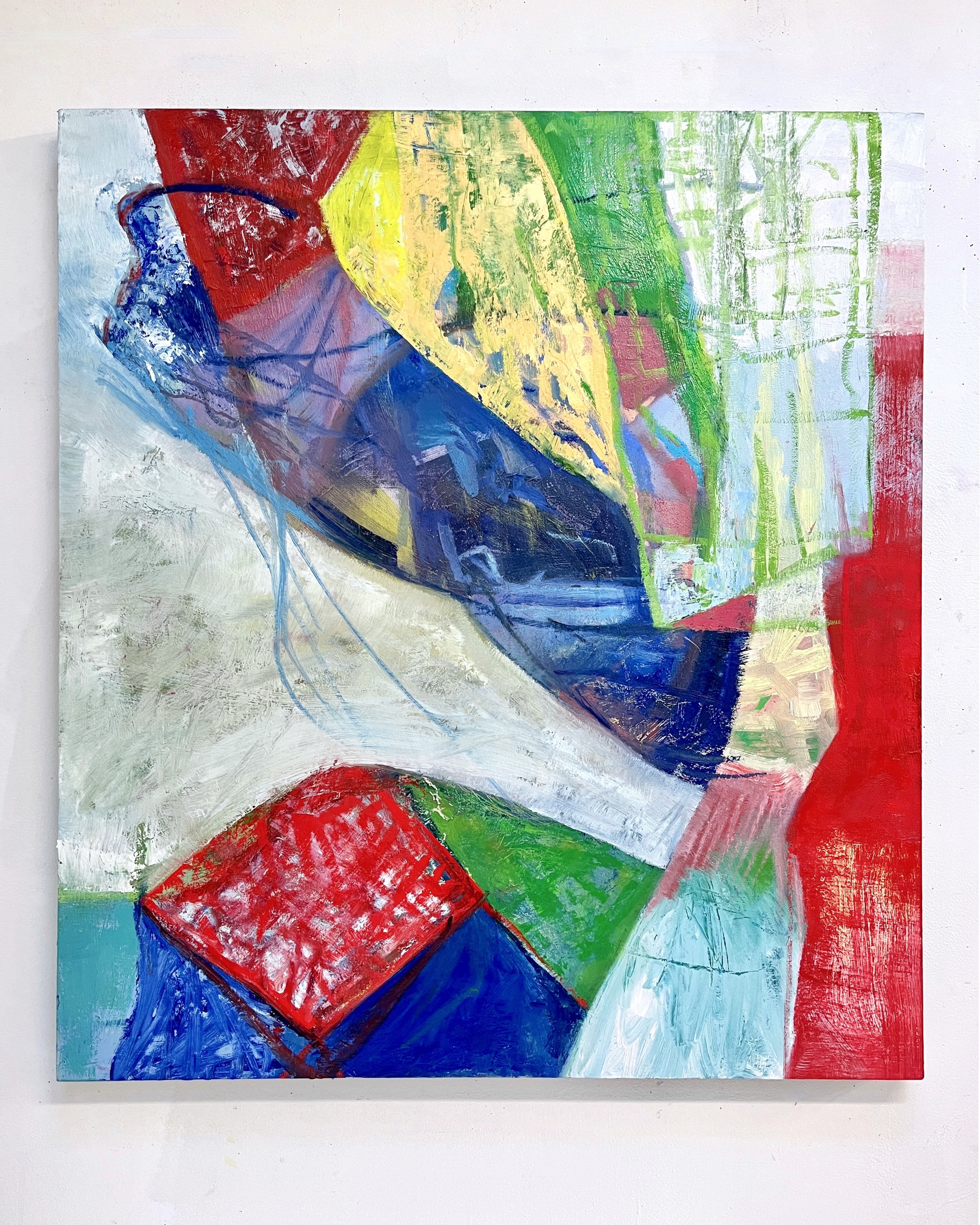  Configurations no. 7 , oil on wood panel, 42" x 38"