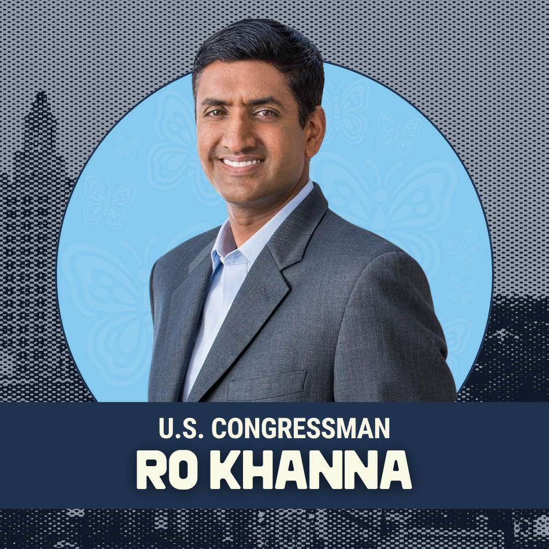 Endorsement graphic for U.S. Congressman Ro Khanna