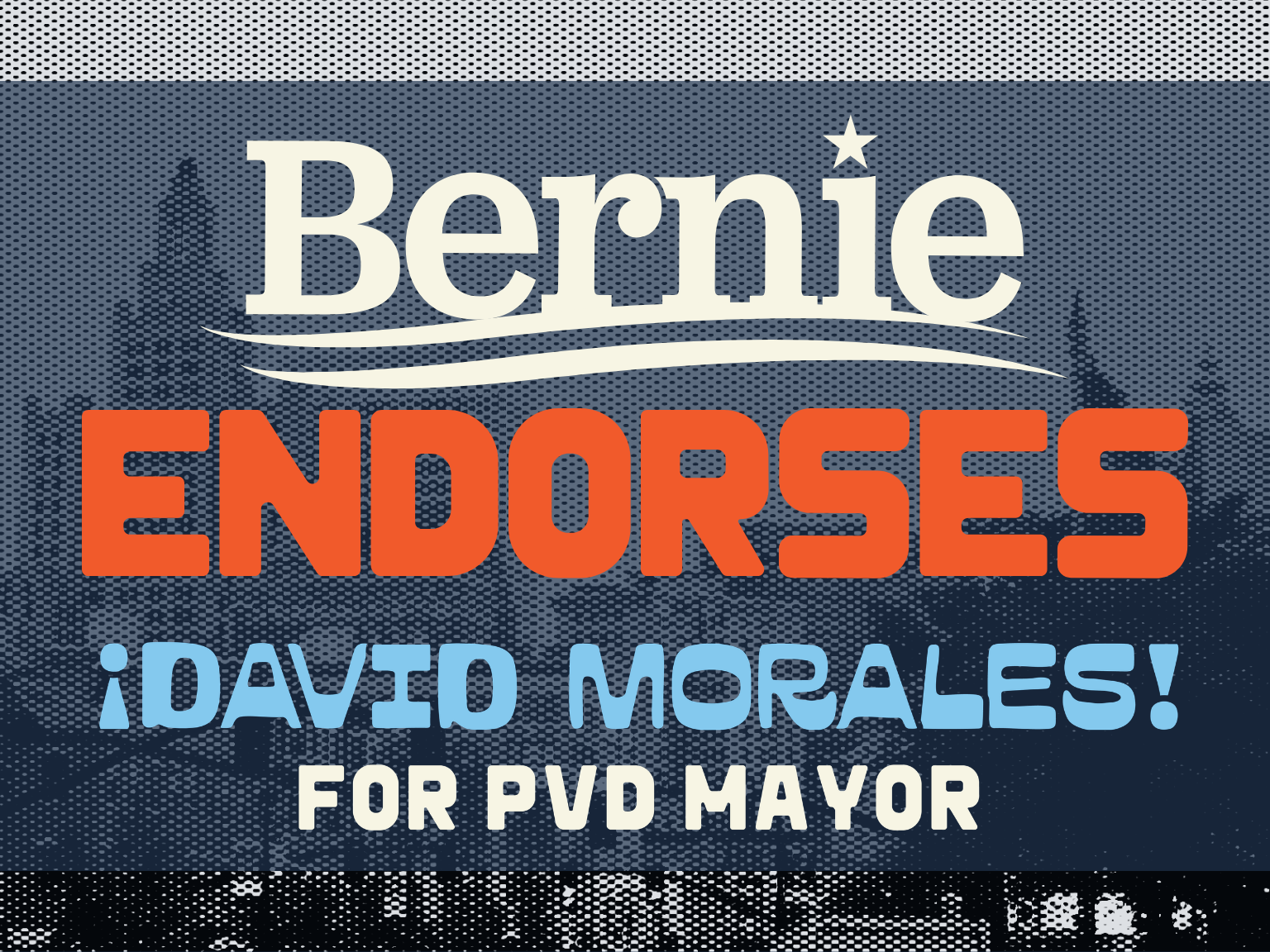 Sen. Bernie Sanders endorses David Morales for Mayor of Providence