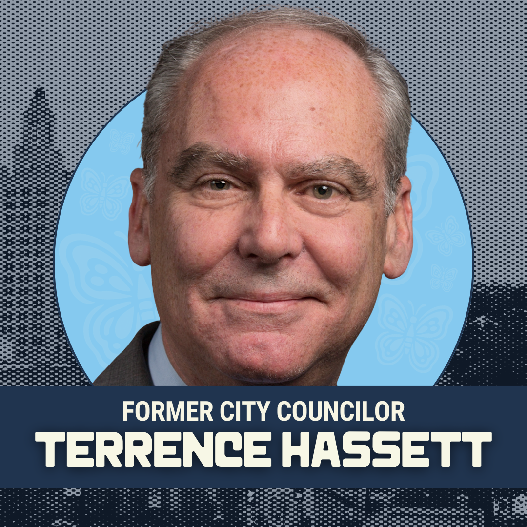 Endorsement graphic for former City Councilor Terrence Hassett
