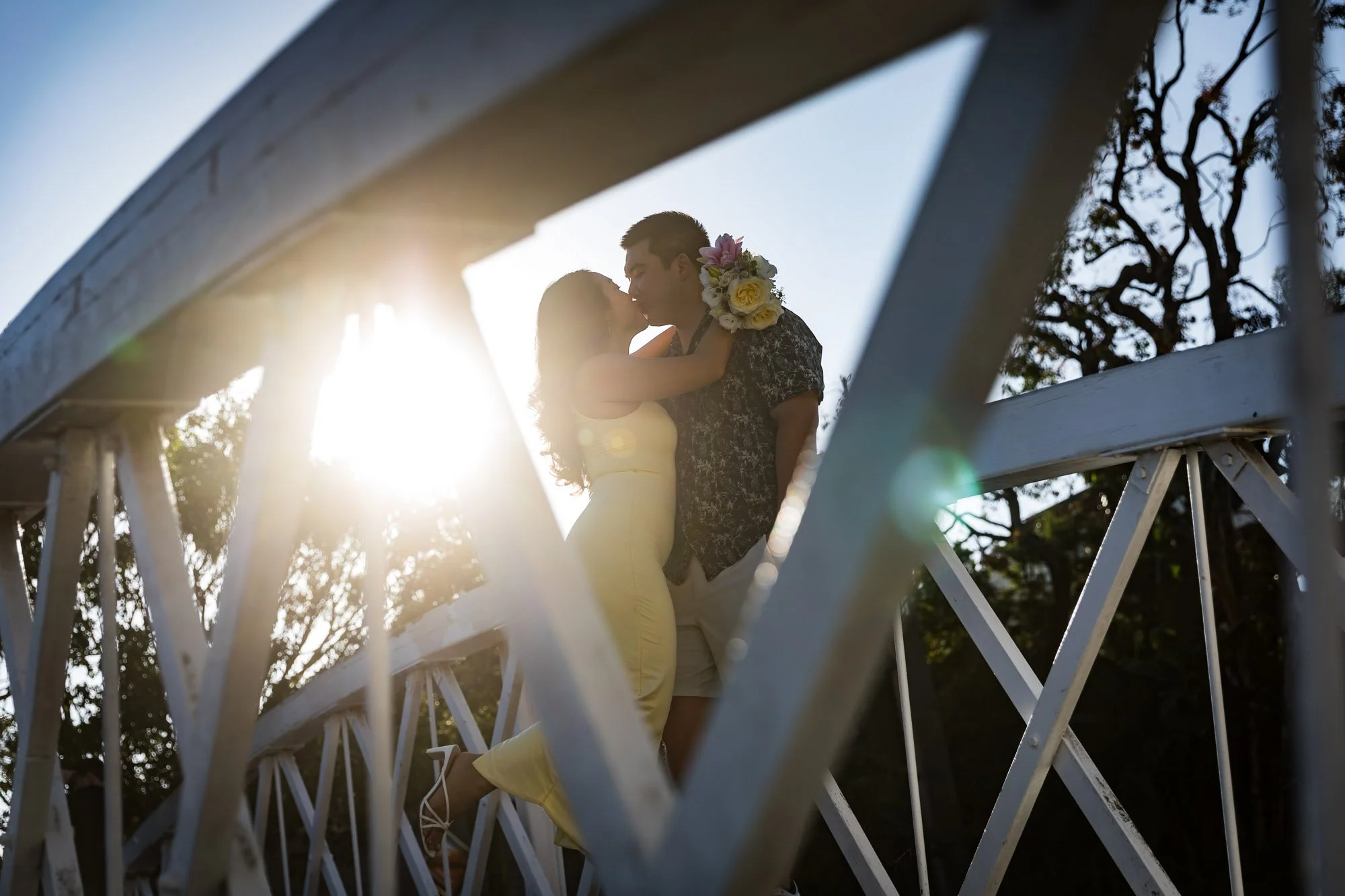 Venice Canals Engagement Photo Shoot