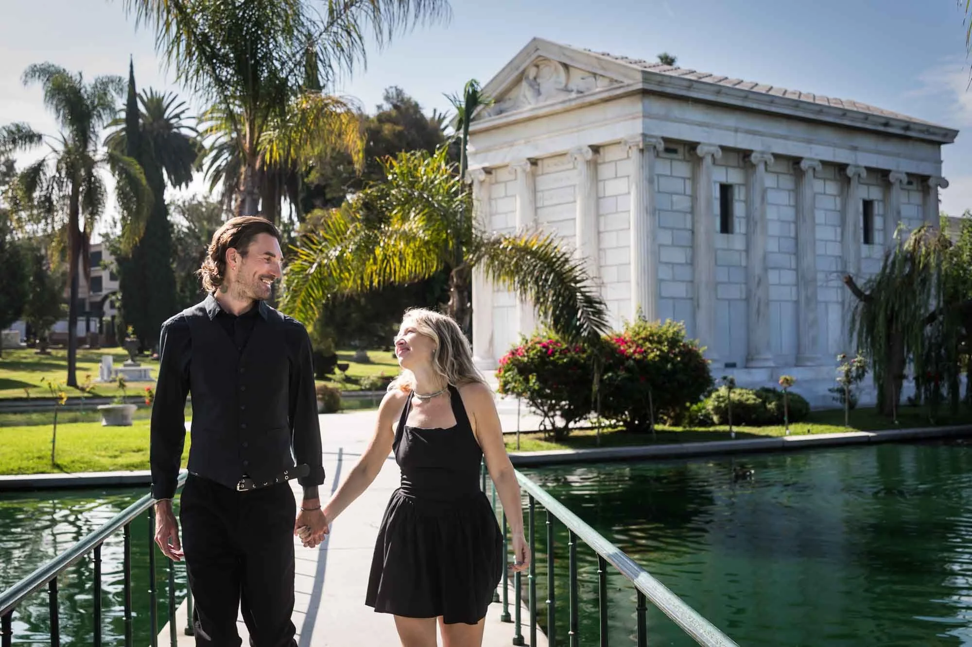 Hollywood Forever Cemetery Engagement Portrait Session