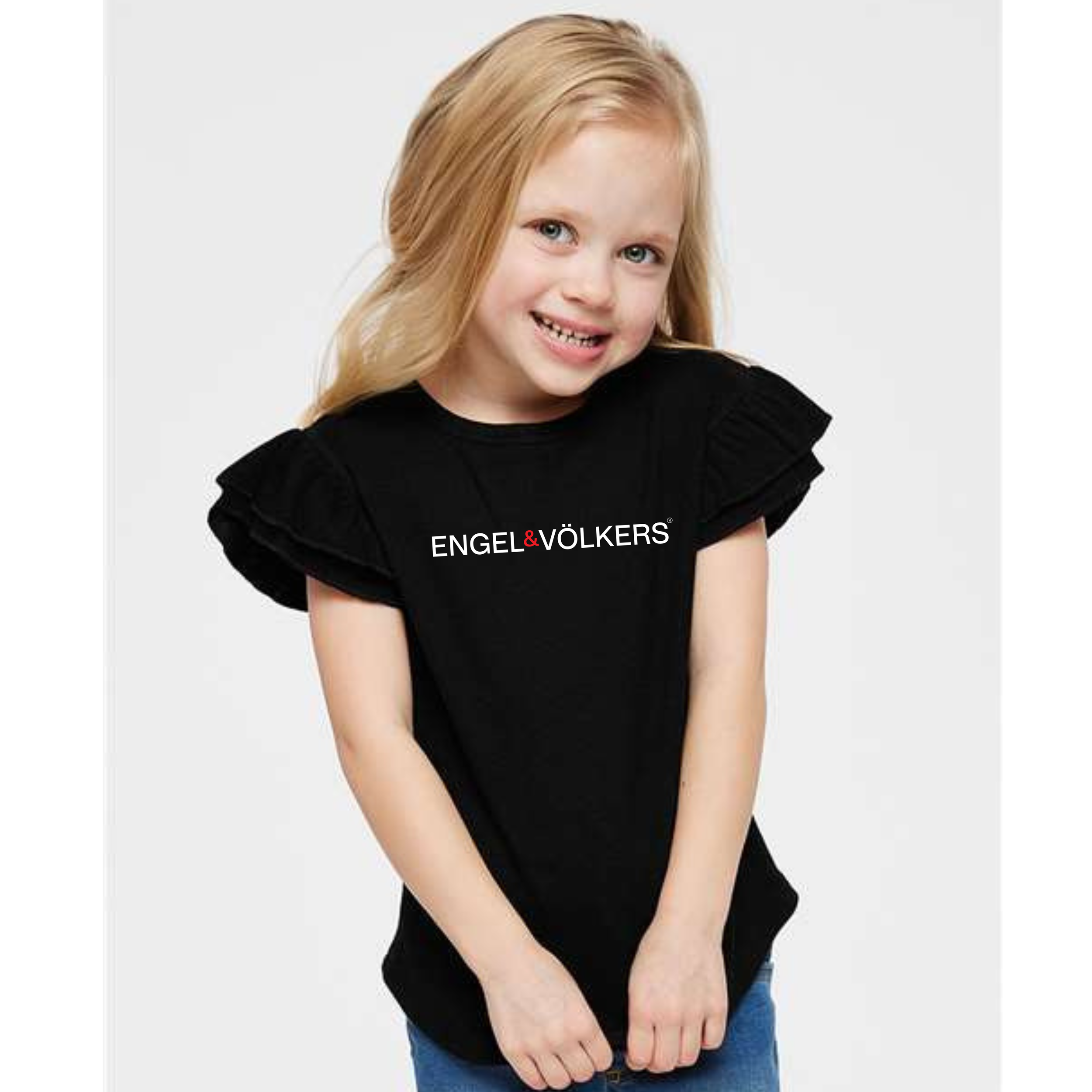 Engel & Volkers Toddler Flutter Sleeve Tee
