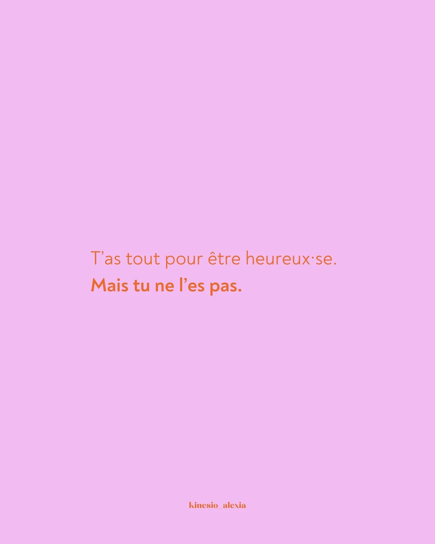 Tu coches toutes les cases.
Une vie stable. Des gens qui t&rsquo;aiment. Un toit, un travail, des projets.
Et pourtant&hellip; &agrave; l&rsquo;int&eacute;rieur, c&rsquo;est flou.
Tu te sens coup&eacute;&middot;e. Vide. Pas vraiment l&agrave;.

Alors