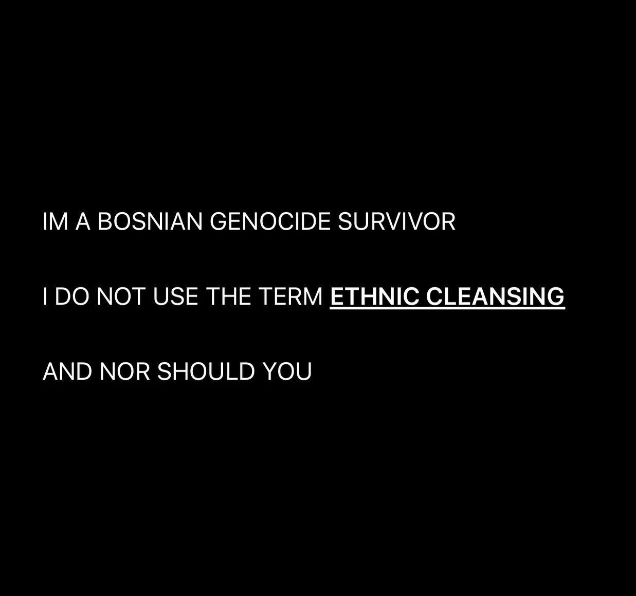 Tens of thousands of people were killed, a million others suffered various other crimes which collectively amounted to the Bosnian Genocide. Their murderers, Serb nationalists looking to wipe away the entire Muslim (and other non-Serb) population in 