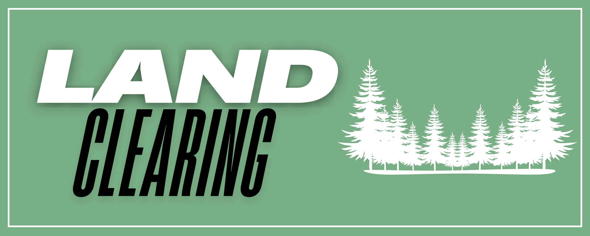 Overgrown lot being cleared and leveled for new construction in Idaho