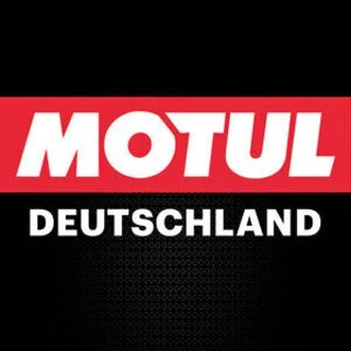 Motul Deutschland Logo auf schwarzem Hintergrund