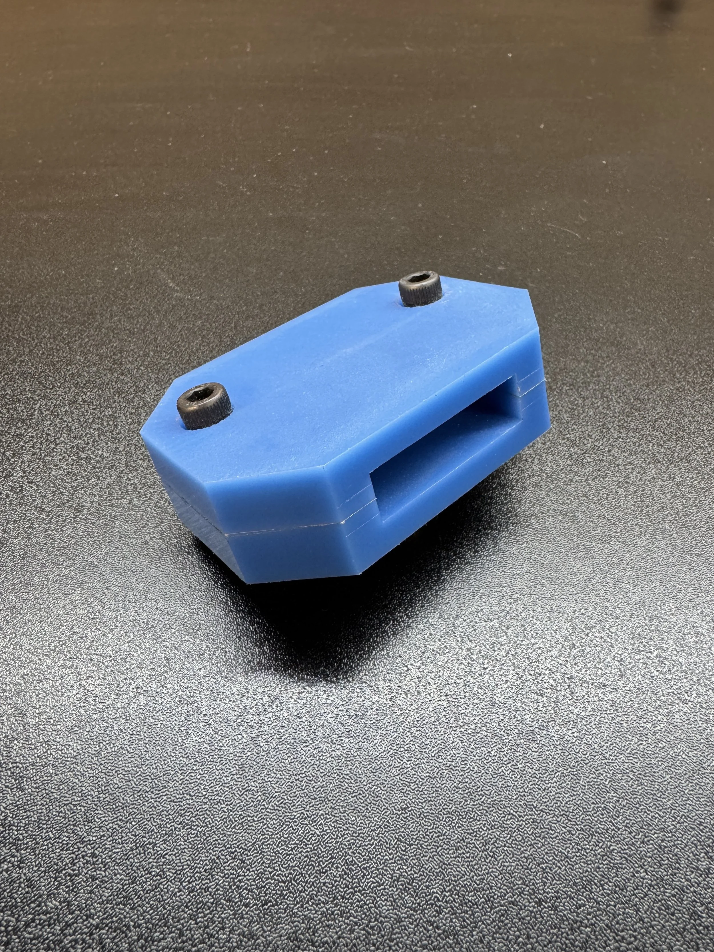 CNC Machine Blue Cast Nylon Assembly with screws 2.jpeg