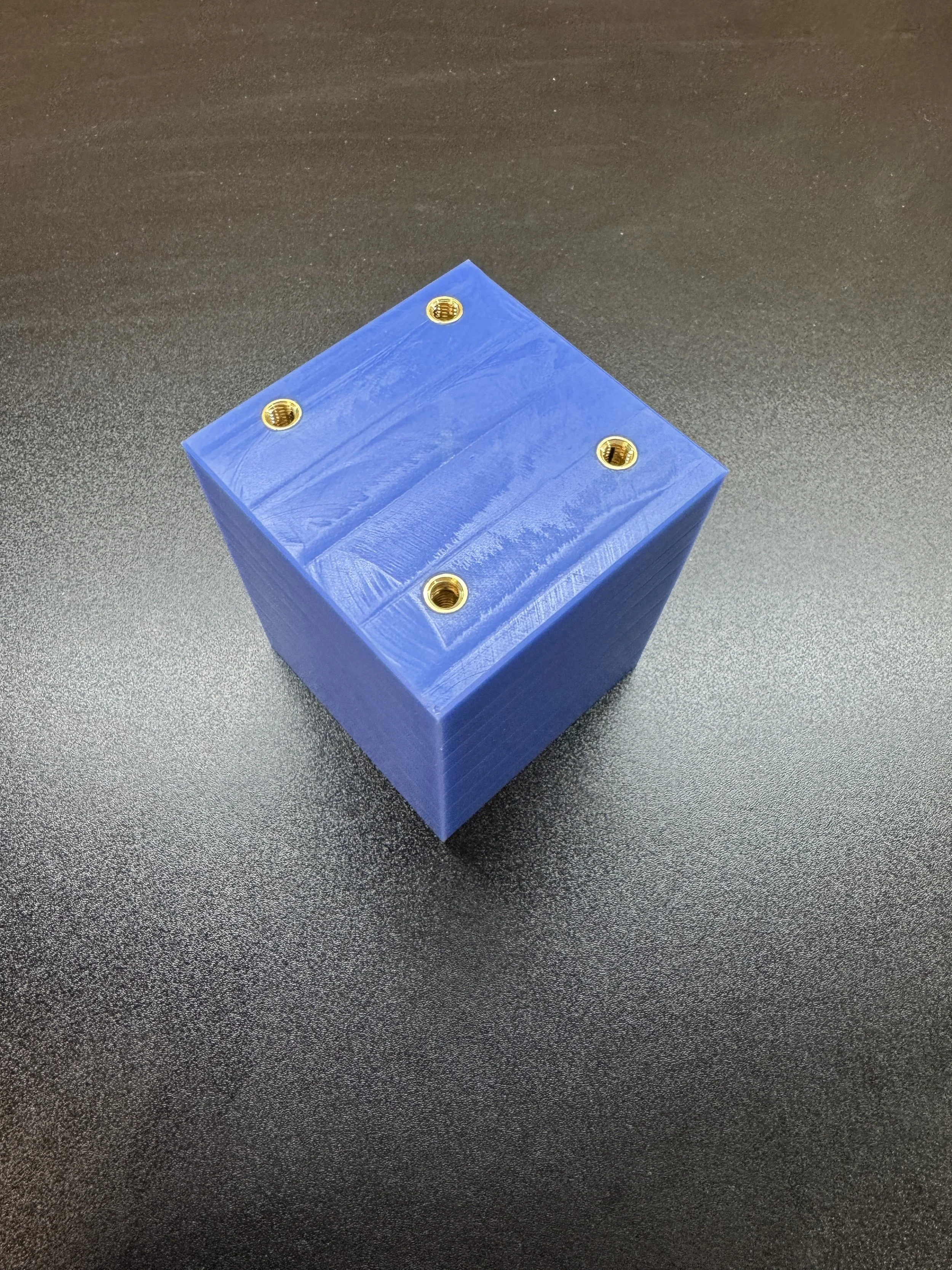 CNC Machine Blue Cast Nylon Component with brass threaded inserts5.jpeg
