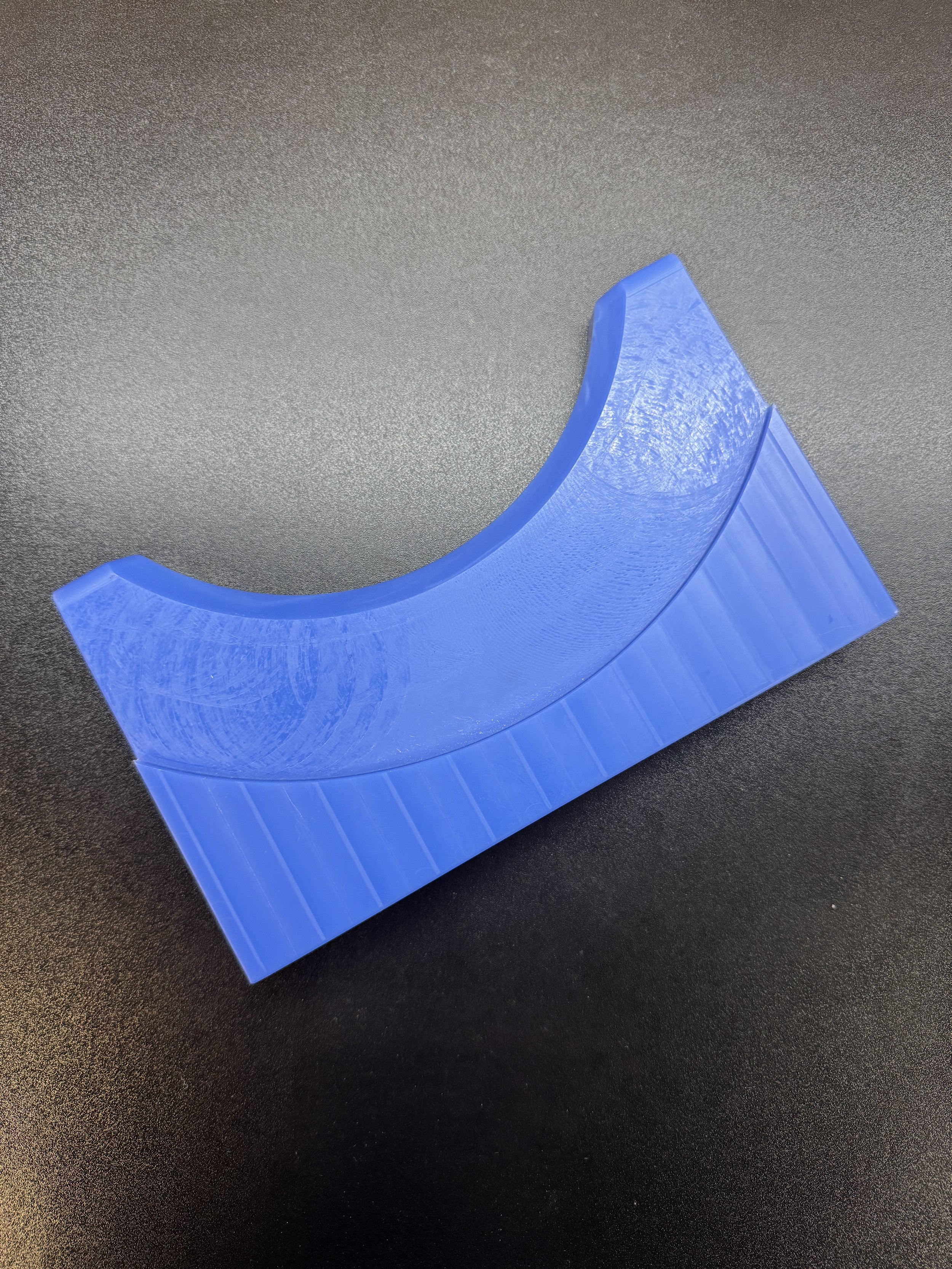 CNC Machine Blue Cast Nylon Component 1.jpeg