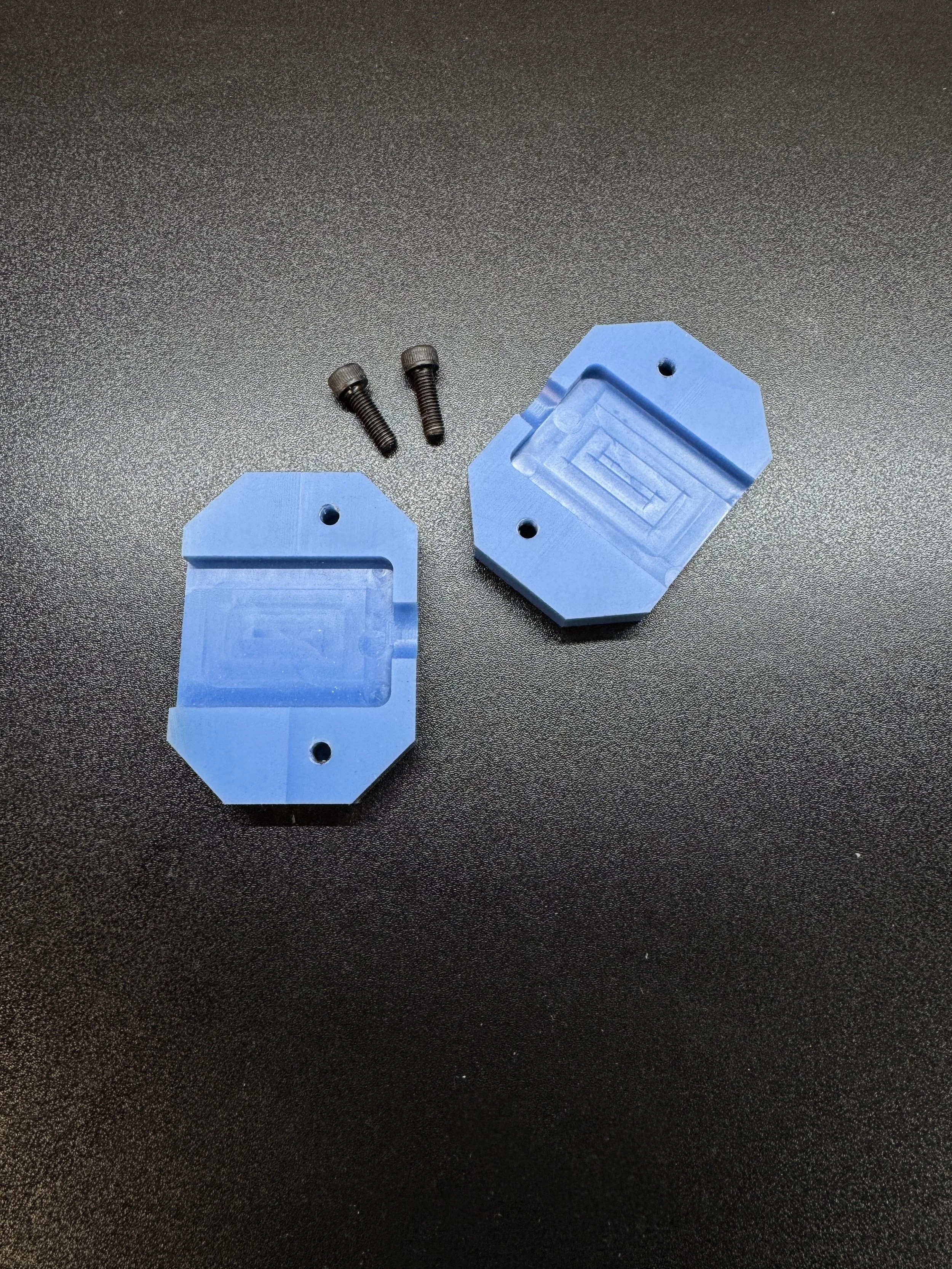 CNC Machine Blue Cast Nylon Assembly with screws 1.jpeg