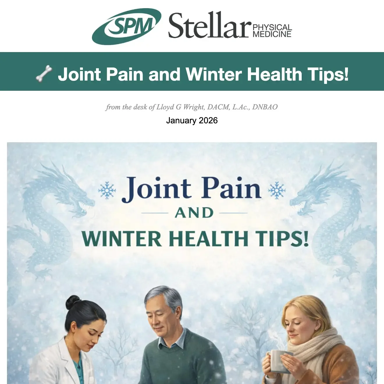 Joint Pain and Winter Health Tips!