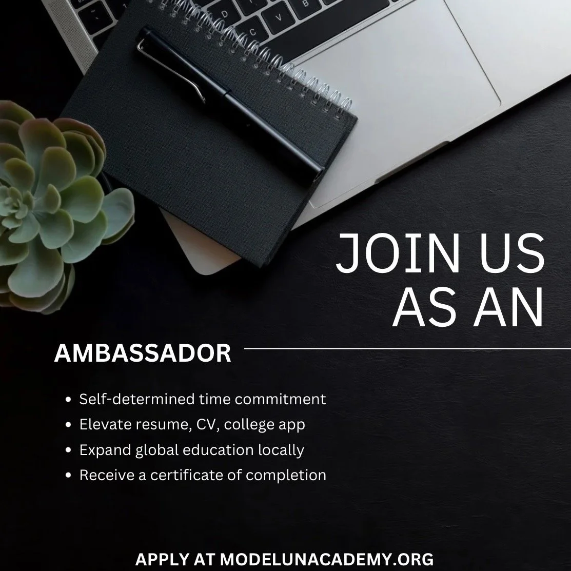 Join us as an Ambassador at modelunacademy.org (link in bio)!