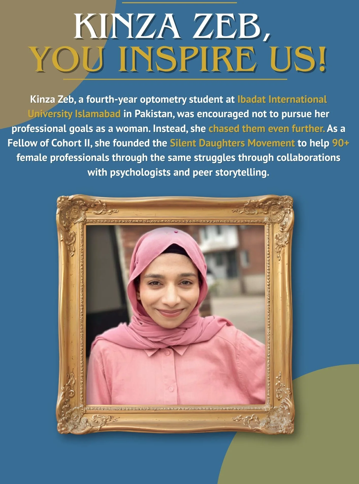 Meet Kinza Zeb, a Model UN Academy Fellow and the Founder of the Silent Daughters Movement!