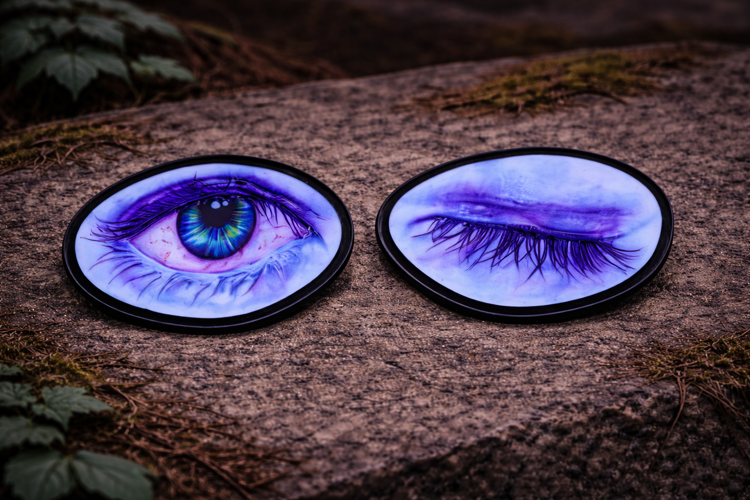 Blue Alien Eyes - Magnet Set