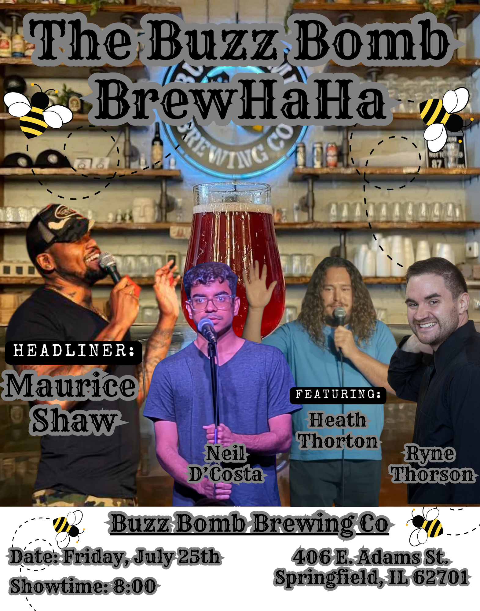 Springfield- Dr Shaw headlines the Buzzbomb BrewHaha