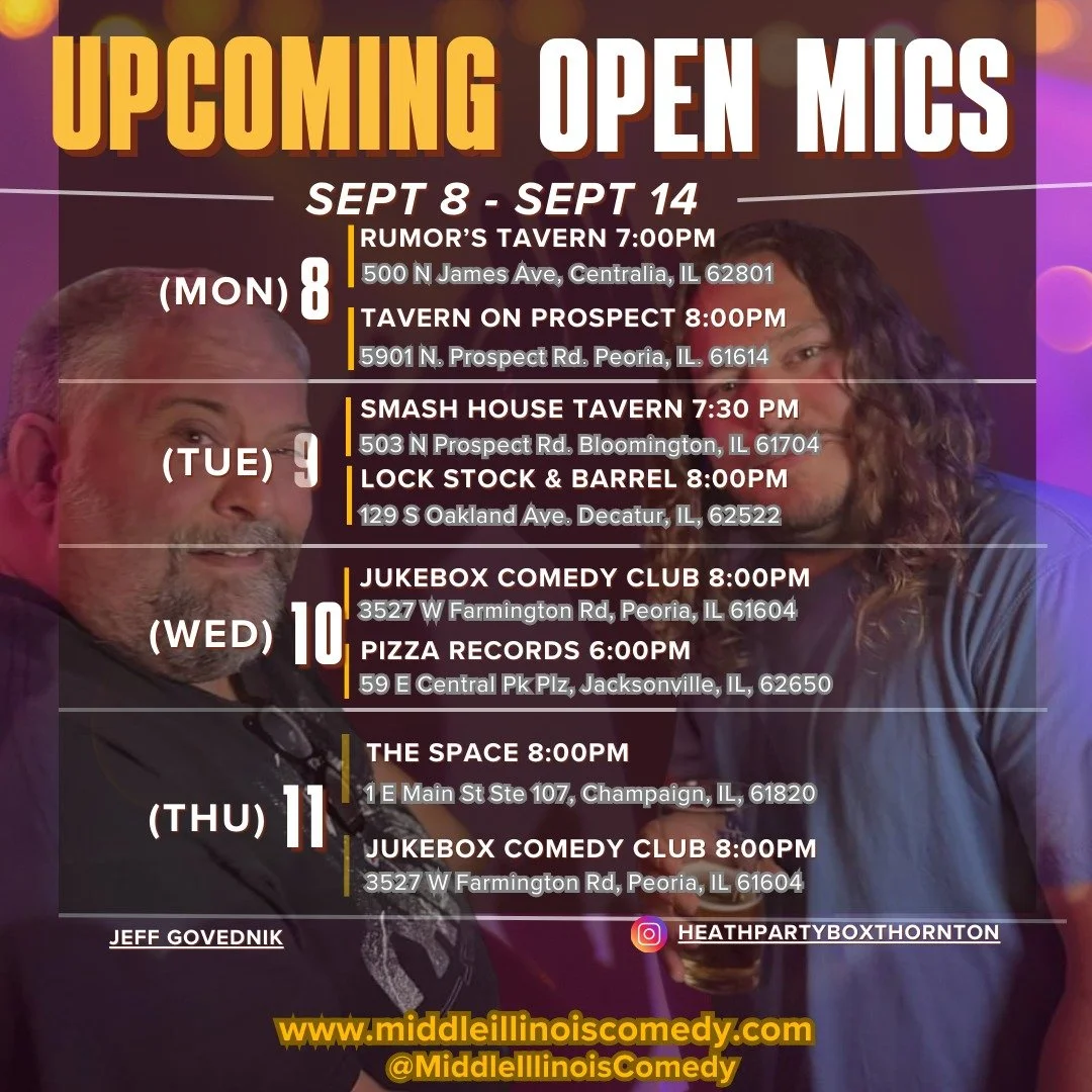 IT'S THE DEBUT OF SMASH HOUSE TAVERN! Also, Tavern On Prospect is back with their monthly open mic to go along with the regulars.

Shout out to Jeff Govednik and @heathpartyboxthornton for being this week's models.