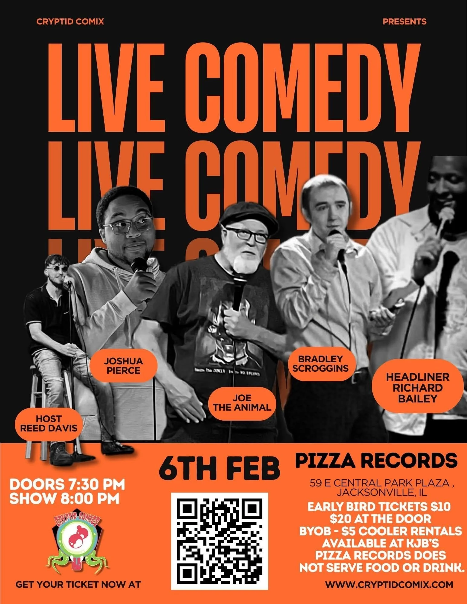 Jacksonville- Richard Bailey headlines Pizza Records