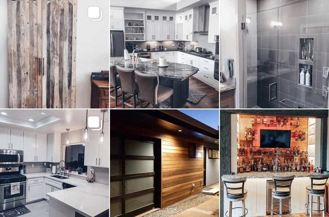 Remodels and custom work done by us.