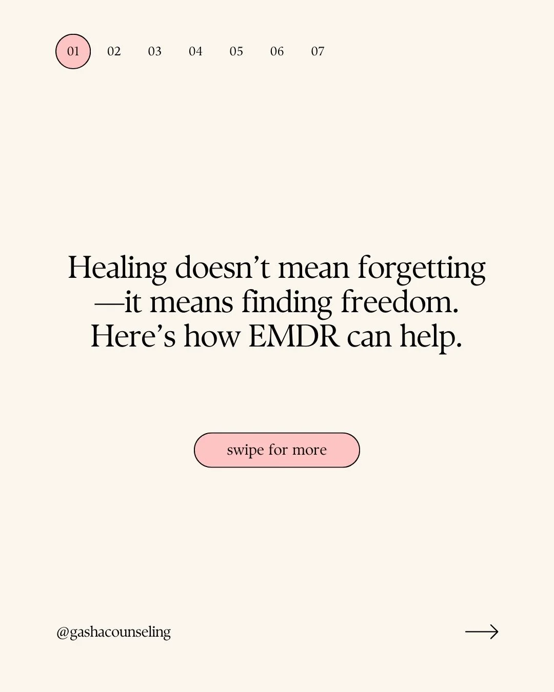 Reliving your past? EMDR can help.

Reach out for mental health support!
Maryam Ahmed, LPC-Associate
Supervised by Linette Tovar, LPC-S
Gasha Counseling
📞 (832) 205-8070
📧 maryam@gashacounseling.com

#EMDRTherapy #TherapyIsForEveryone #MentalHealth