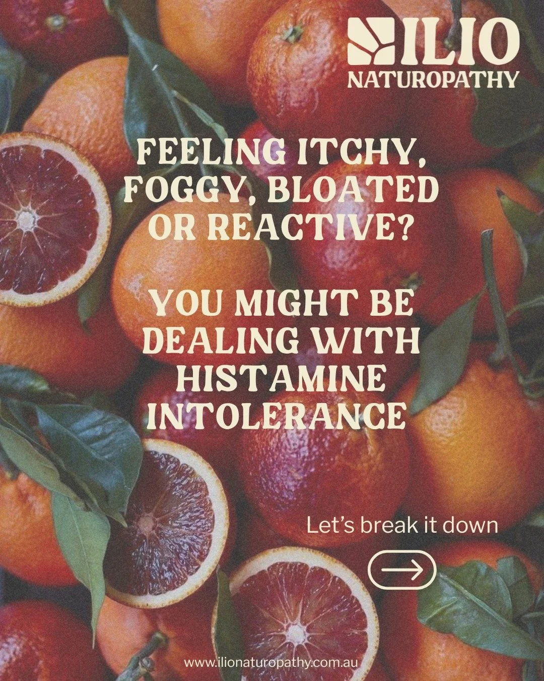 What many people don&rsquo;t realise is that symptoms like headaches, anxiety, skin flare-ups, sinus issues, digestive discomfort, and even PMS can be connected to histamine intolerance and it&rsquo;s often rooted in the gut.

Histamine isn&rsquo;t &