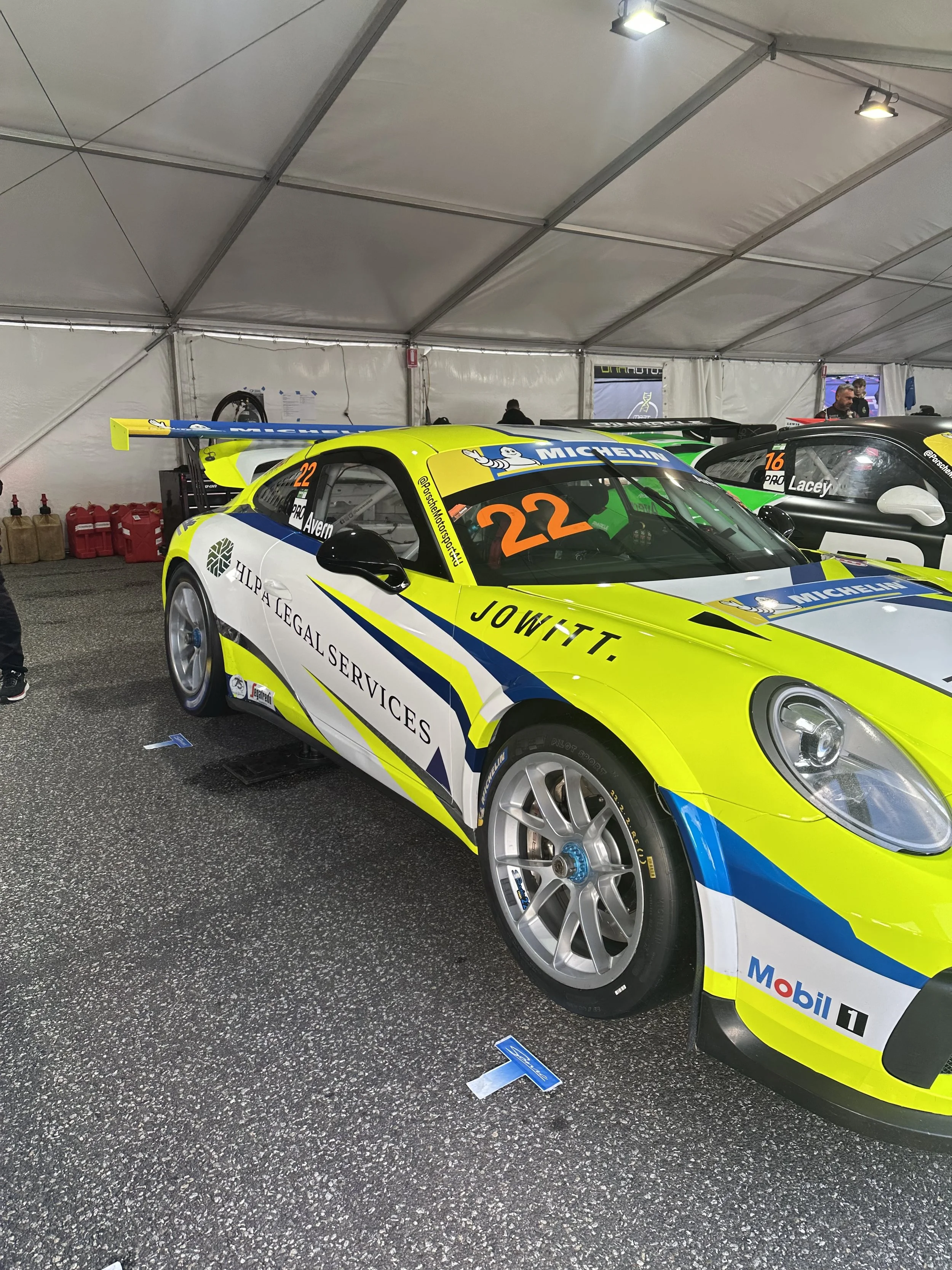 Ruairi Avern's Porsche GT3 #22, Jowitt logo, 2026 Porsche Michelin Sprint Challenge