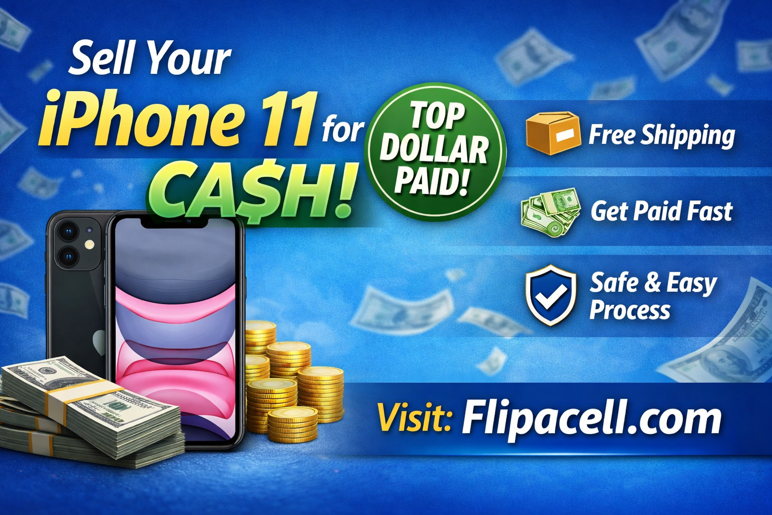 Sell iPhone 11 for Cash – Get Top Dollar with Flipacell.com