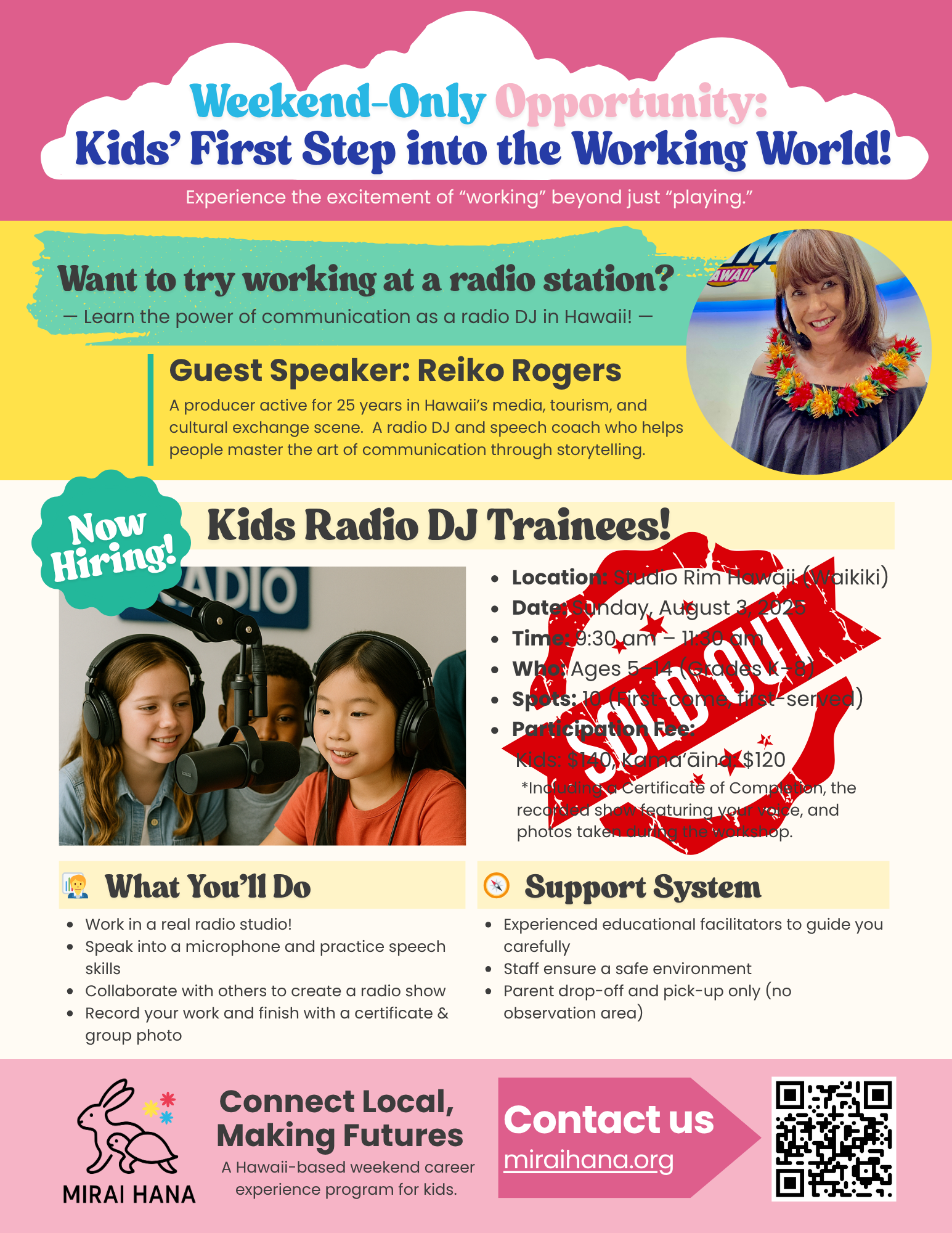 #001. Reiko Rogers - Kids Job Experience: Radio DJ Edition