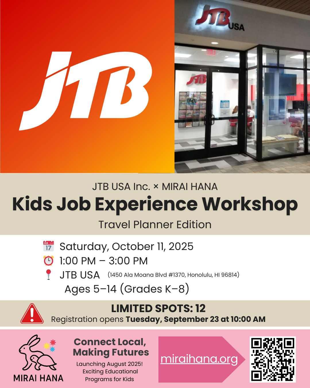 #006. JTB USA Inc. – Kids Job Experience: Travel Planner Edition